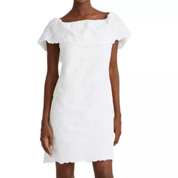 Lauren Ralph Lauren Tulle Off-the-Shoulder Dress - Picture 1 of 7